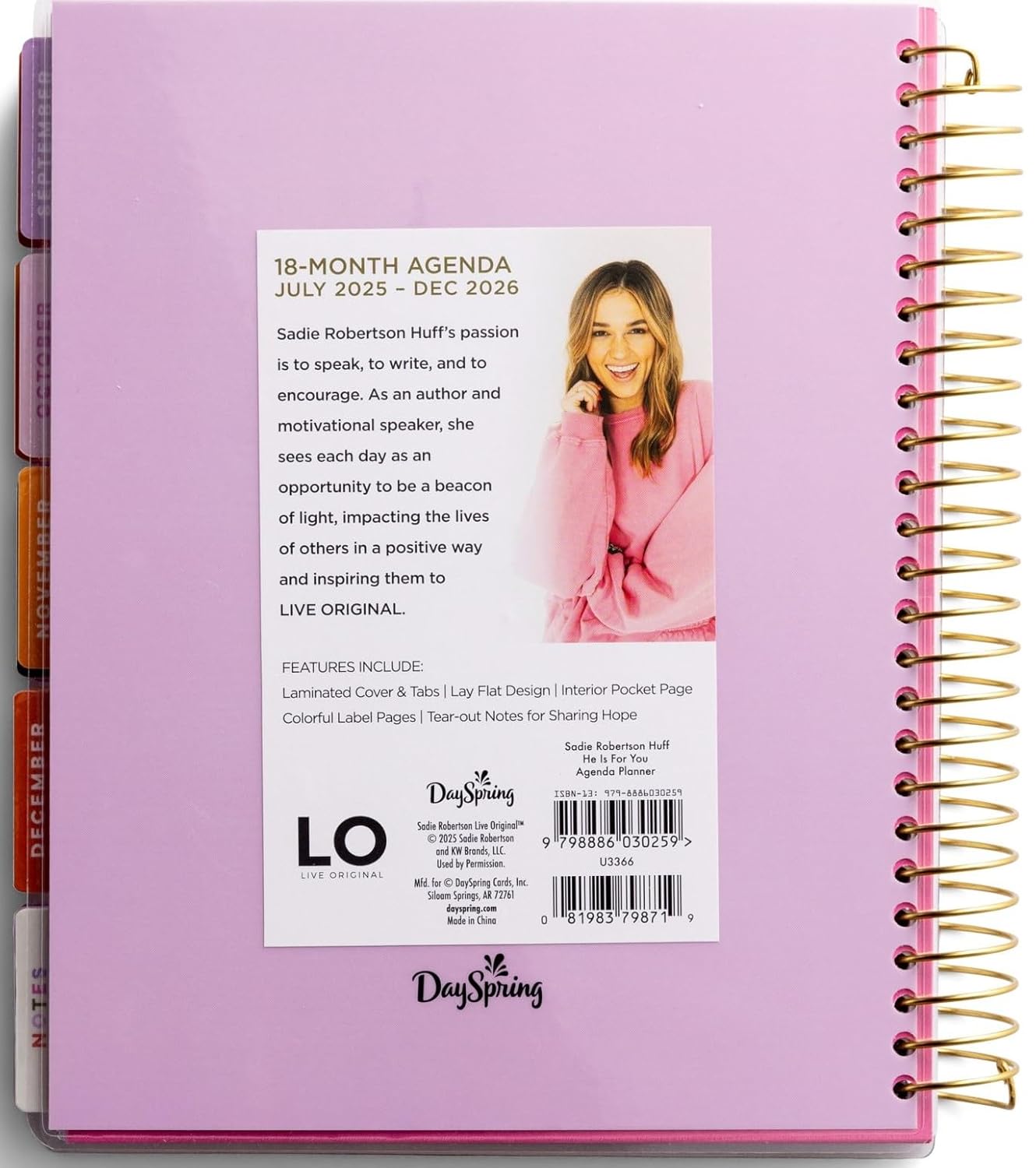 He is For You - 2025-2026 18-Month Agenda Planner (July 2025 - December 2026)