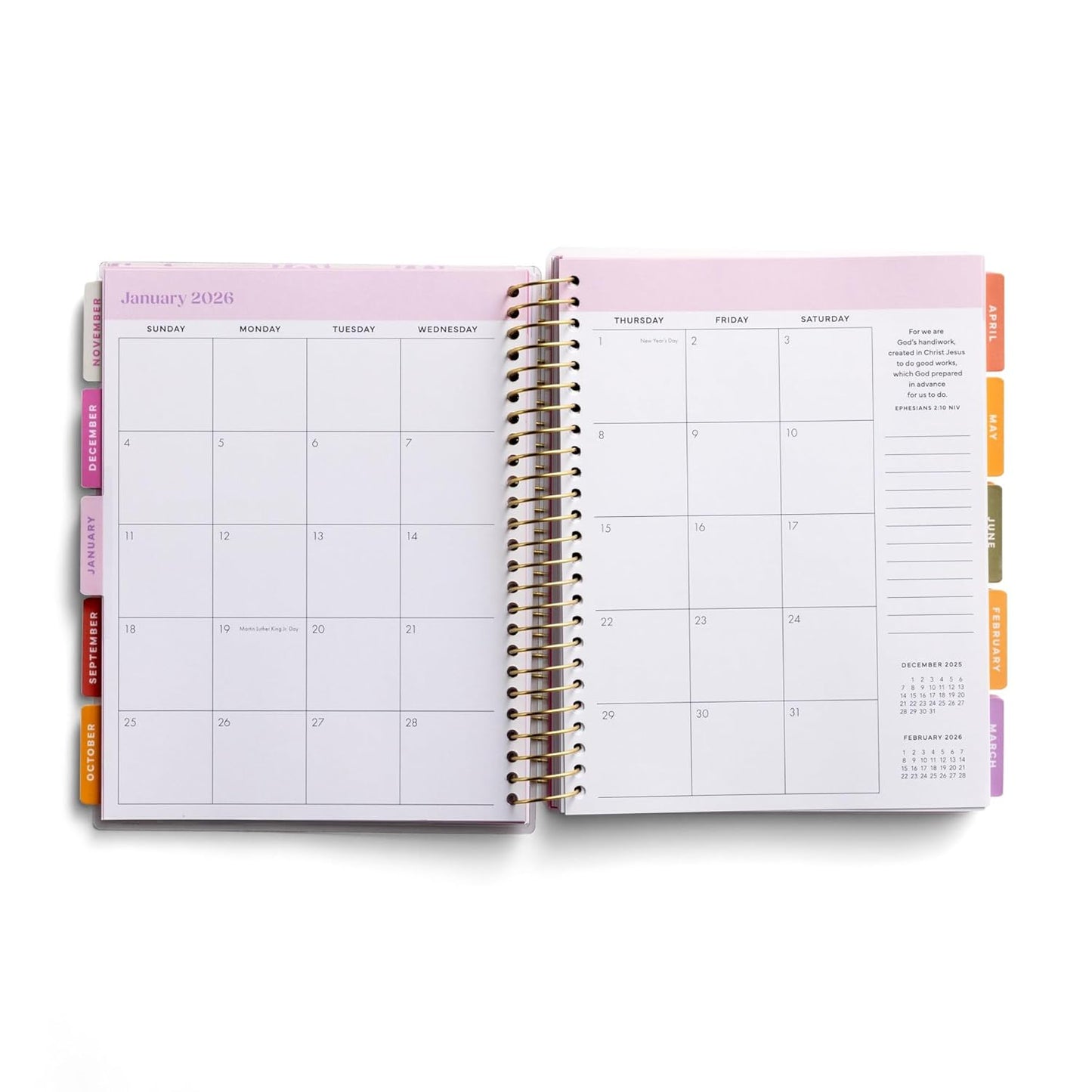 He is For You - 2025-2026 18-Month Agenda Planner (July 2025 - December 2026)