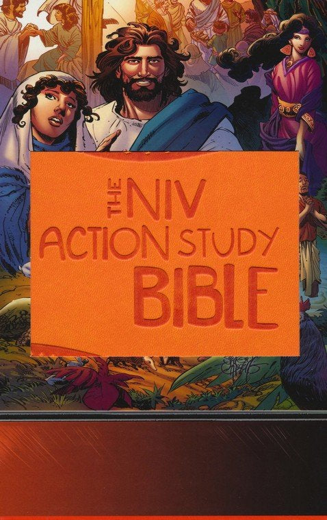 NIV Action Study Bible Premium Edition--Imitation Leather
