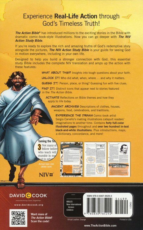 NIV Action Study Bible Premium Edition--Imitation Leather