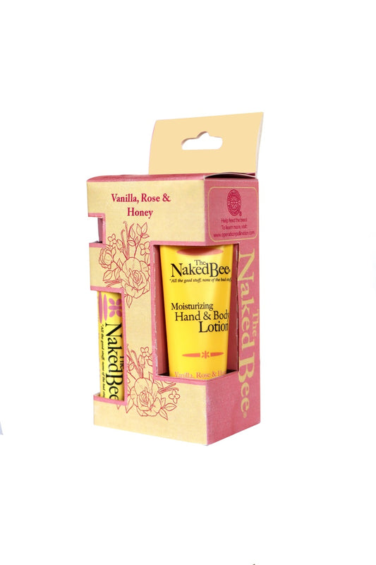 The Naked Bee - Vanilla, Rose & Honey Pocket Pack