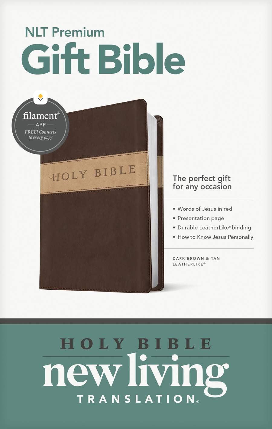 Premium Gift Bible NLT, Filament Enabled