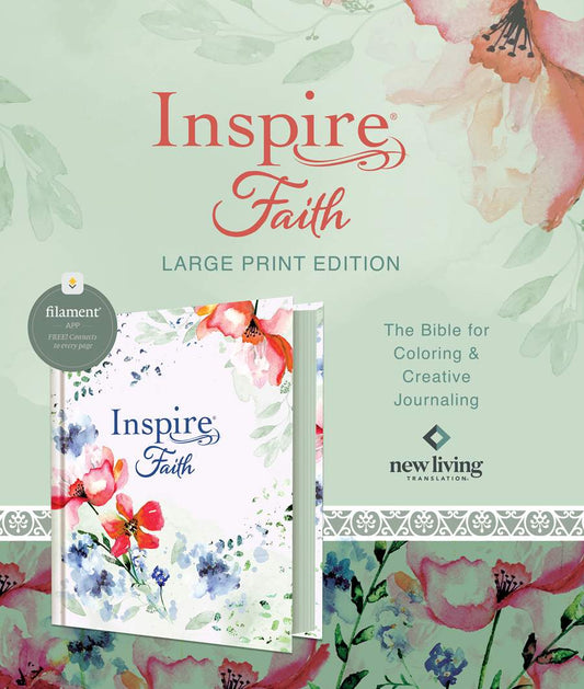 Inspire FAITH Bible Large Print NLT, Filament Enabled