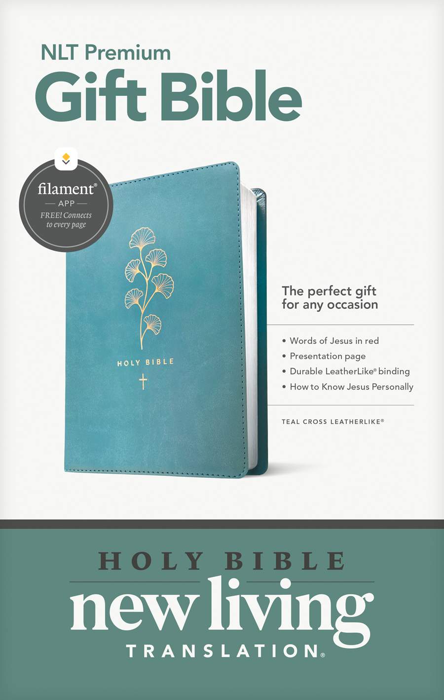 Premium Gift Bible NLT, Filament Enabled