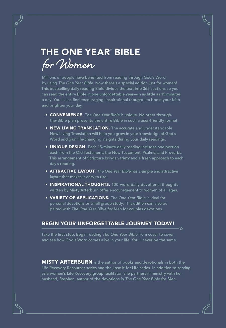 NLT The One Year Bible for Women