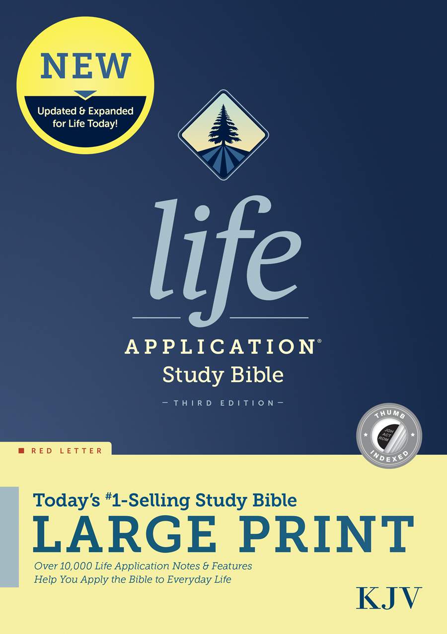 KJV Life Application Study Bible, Third Edition, Large Print