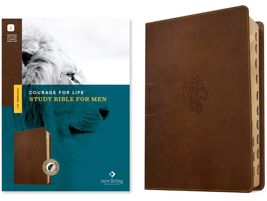 NLT Courage For Life Study Bible for Men, Filament Enabled