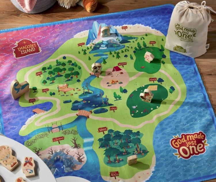 Imagodei Island & Sawyer The Frog - God made just One Play Mat With Friends