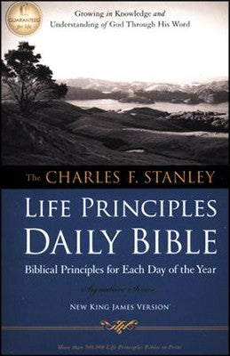 NKJV Charles Stanley Life Principles Daily Bible