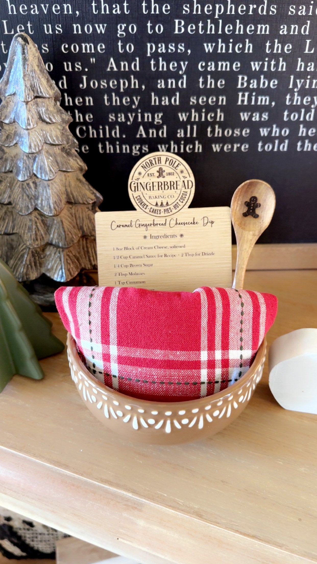 This Little Light of Mine- Gingerbread dip recipe bowl