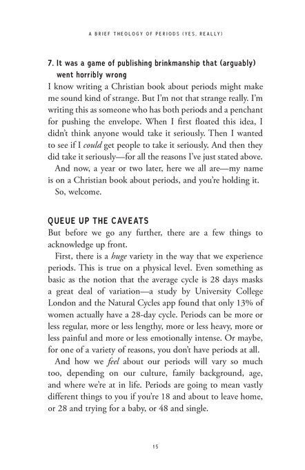 A Brief Theology of Periods (Yes, really): An Adventure for the Curious into Bodies, Womanhood, Time, Pain and Purpose--And How to Have a Better Time of the Month