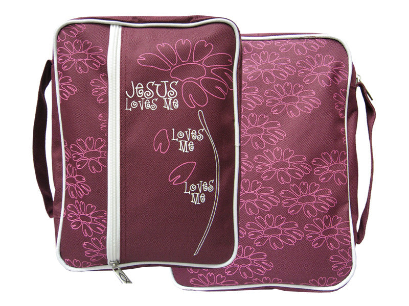 Canvas Bible Cover Jesus Loves