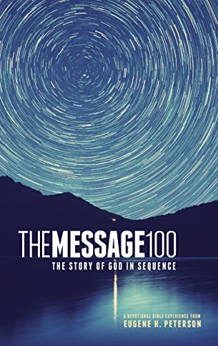 The Message 100 Devotional Bible (Hardcover, Starry Night): The Story of God in Sequence