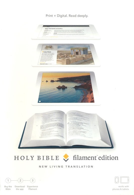 NLT Filament Bible, Blue Clothbound Hardcover