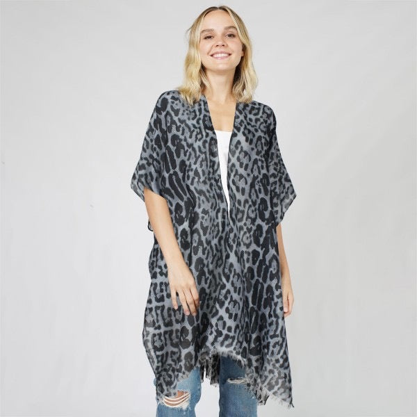 Animal Print Lightweight Kimono