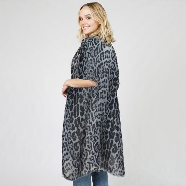 Animal Print Lightweight Kimono