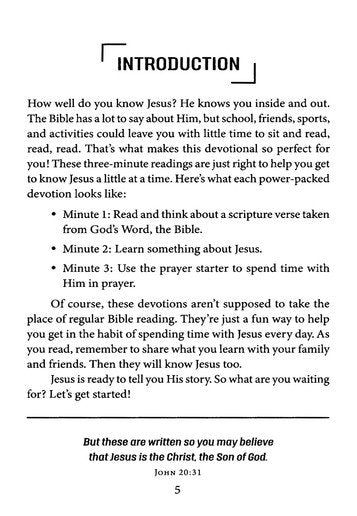 3 Minutes with Jesus: 180 Devotions for Boys