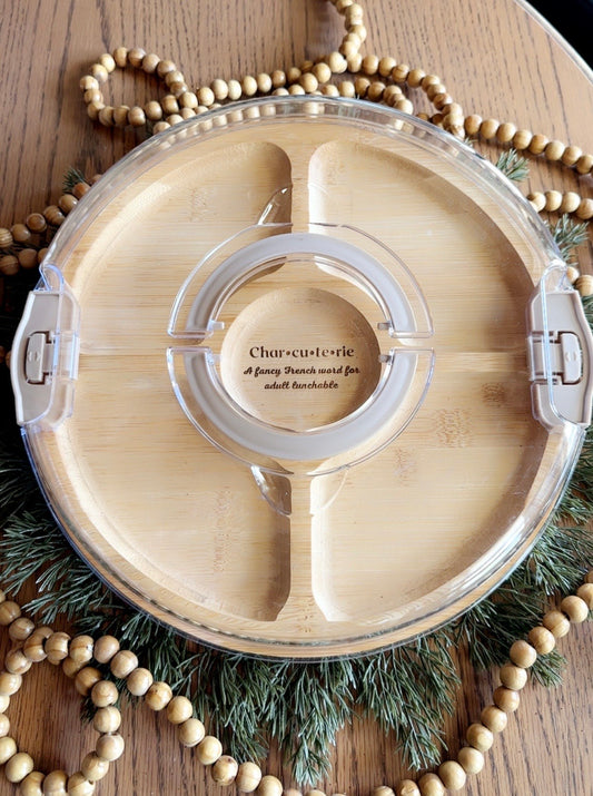 This Little Light Of Mine Designs-Wooden charcuterie trays with cover - 35.00