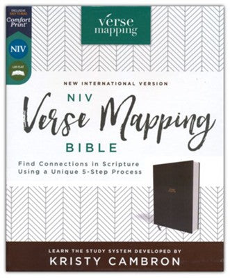 NIV Verse Mapping Bible--cloth over board, gray