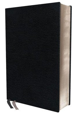 NIV Grace and Truth Large-Print Study Bible, Comfort Print--European bonded leather, black