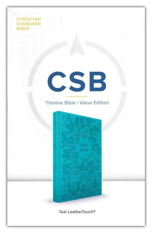 CSB Thinline Bible, Value Edition--LeatherTouch, teal