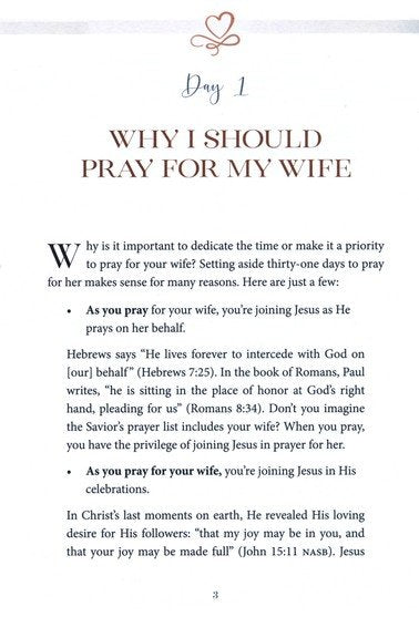 31 Days of Prayer for My Wife