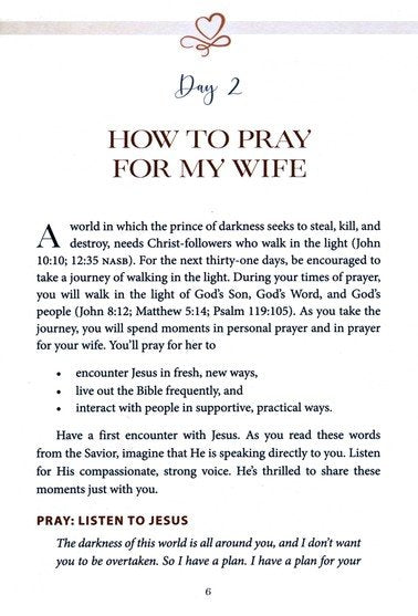 31 Days of Prayer for My Wife