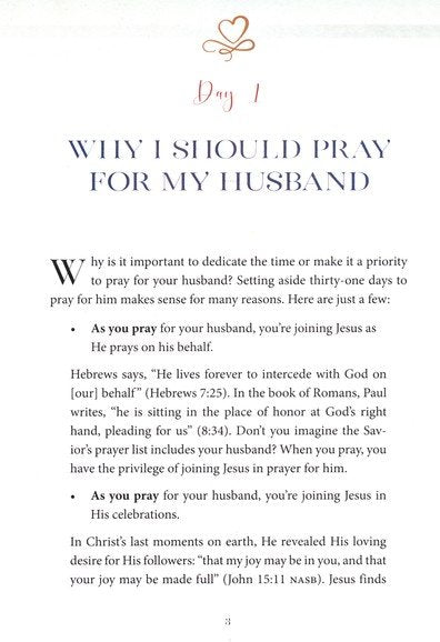 31 Days of Prayer for My Husband