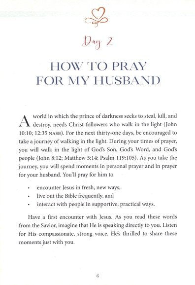 31 Days of Prayer for My Husband