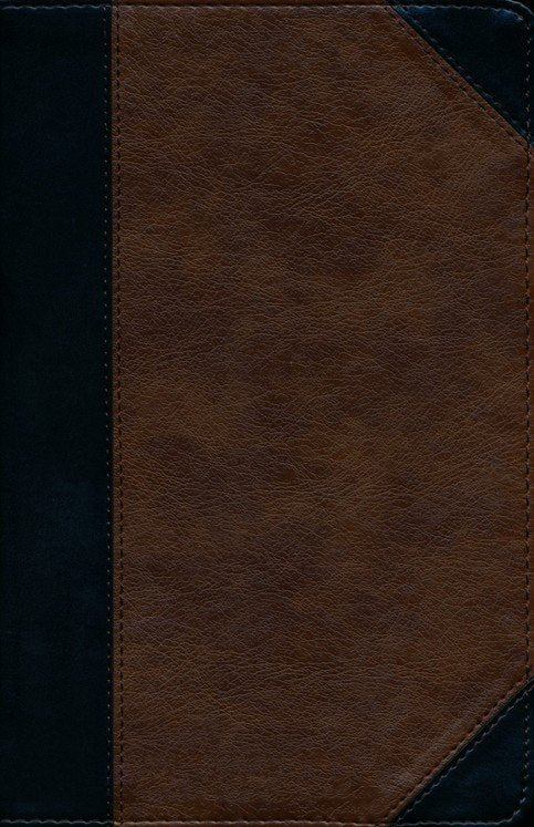 CSB Ultrathin Reference Bible, Deluxe Edition--soft leather-look, black/tan