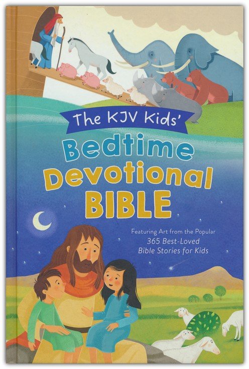 The KJV Kids' Bedtime Devotional Bible: Featuring Art from the Popular 365 Best Loved Bible Stories for Kids, Paper over boards