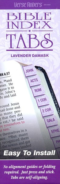 Verse Finder Bible Tabs, Horizontal, Lavender