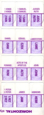 Verse Finder Bible Tabs, Horizontal, Lavender