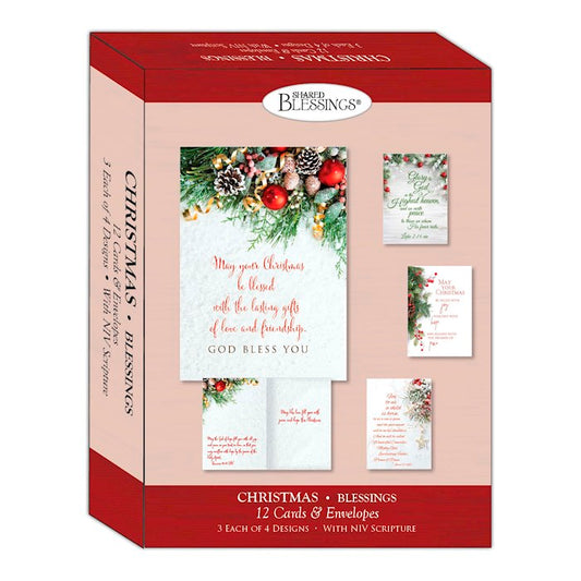 Shared Blessings-Christmas-Assorted/Blessings (Box Of 12)