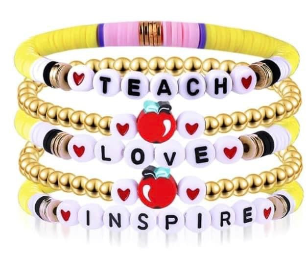 Artwork by Amber - Teacher bracelet