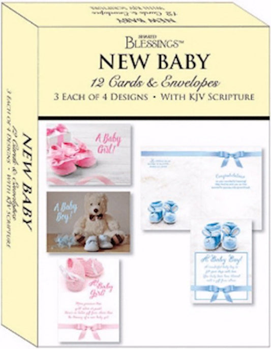 New Baby Boxed Cards 12 Cards and Envelopes