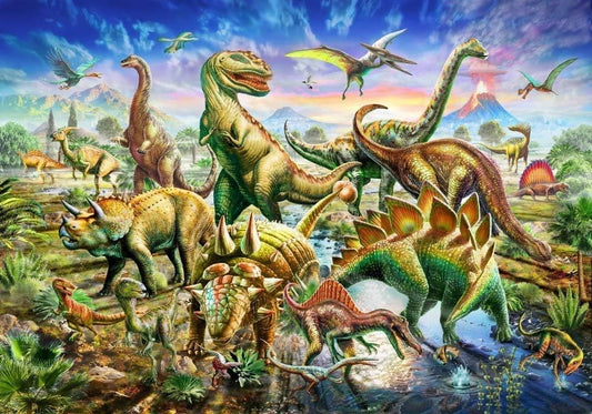 Dinosaur Friends Jigsaw Puzzle (100 Pieces)