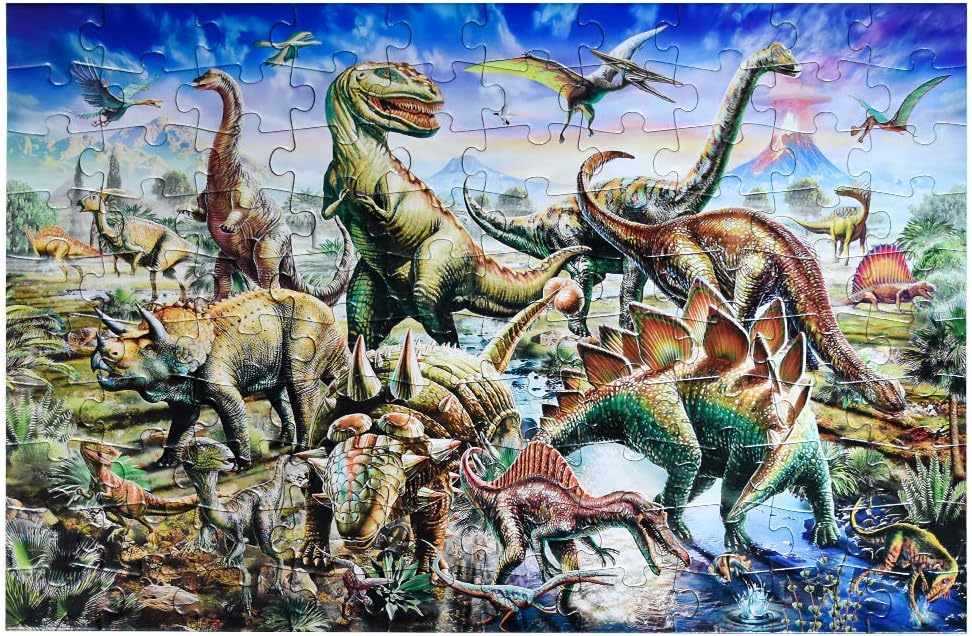 Dinosaur Friends Jigsaw Puzzle (100 Pieces)