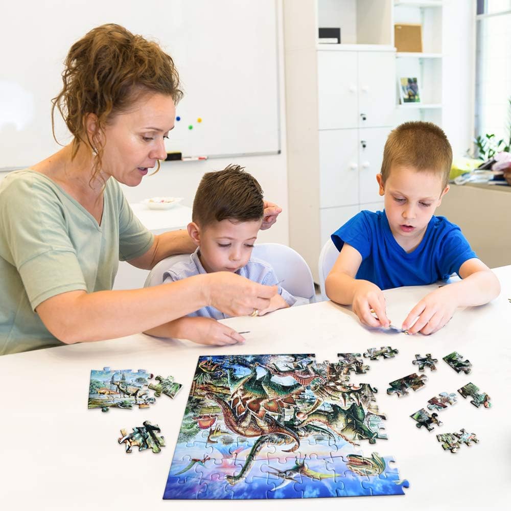 Dinosaur Friends Jigsaw Puzzle (100 Pieces)