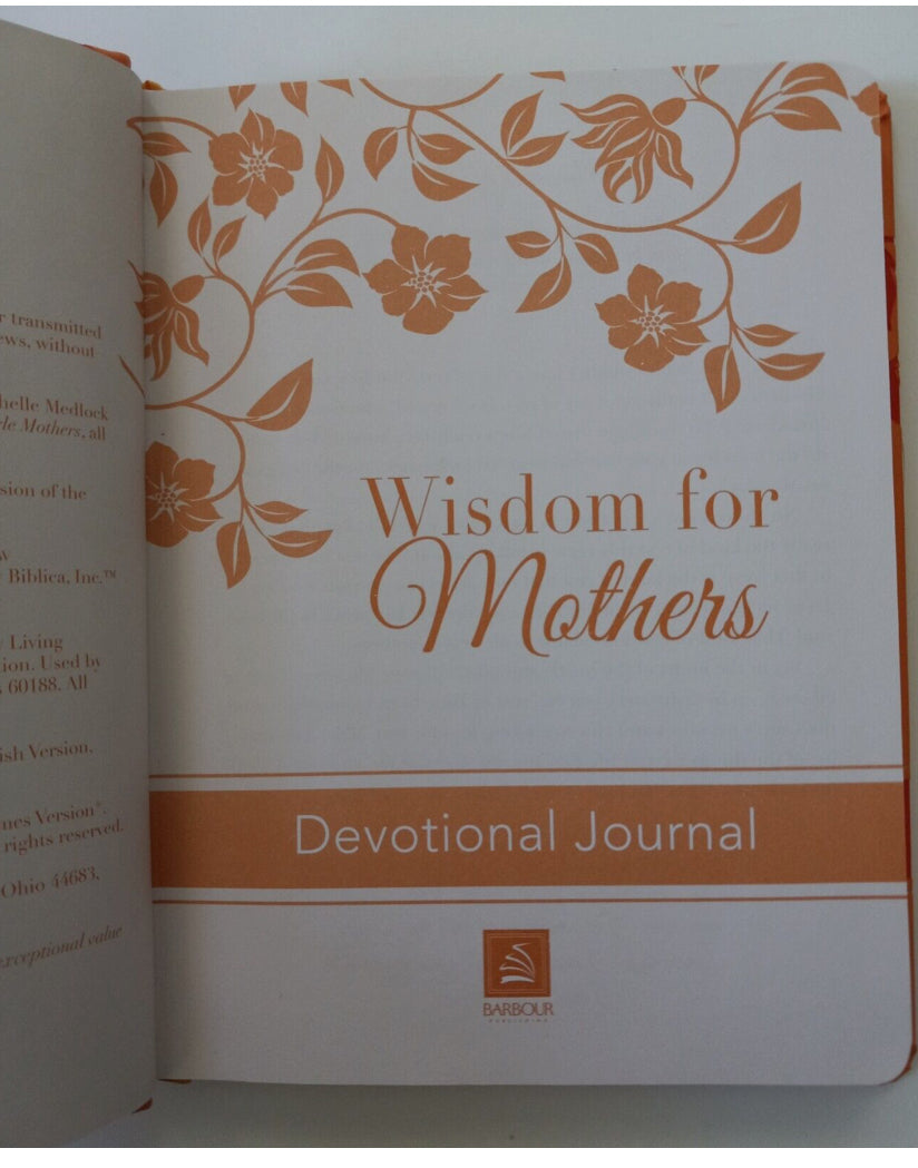 "Wisdom For Mothers"Devotional Journal Barbour Publishing