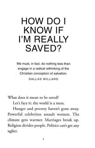 How Do I Know If I'm Really Saved?