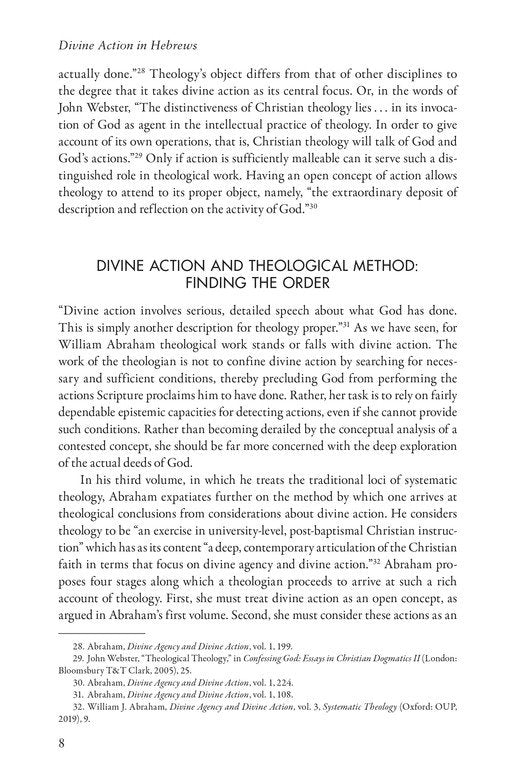 Divine Action in Hebrews: And the Ongoing Priesthood of Jesus