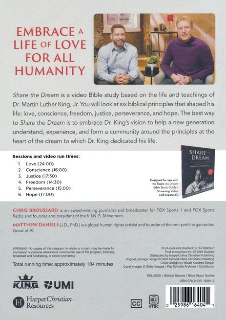 Share the Dream ™ Video Study: Shining a Light in a Divided World through Six Principles of Martin Luther King Jr