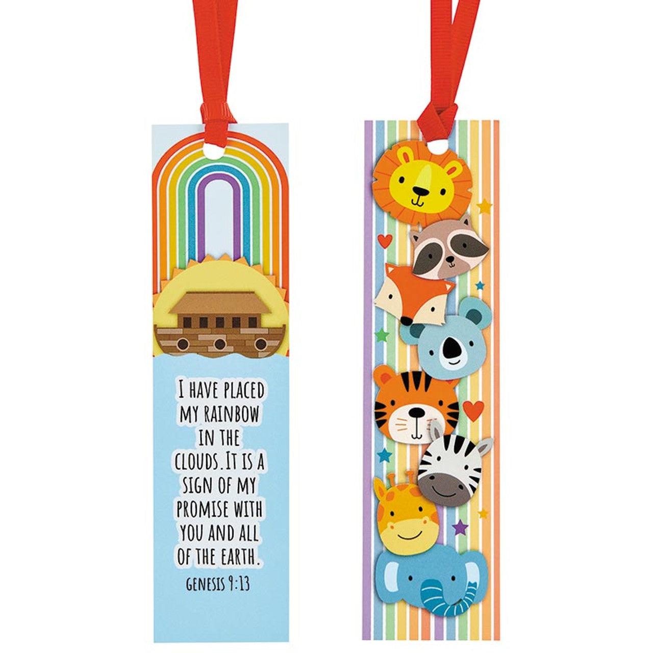 Noah's Ark Ribbon Bookmarks