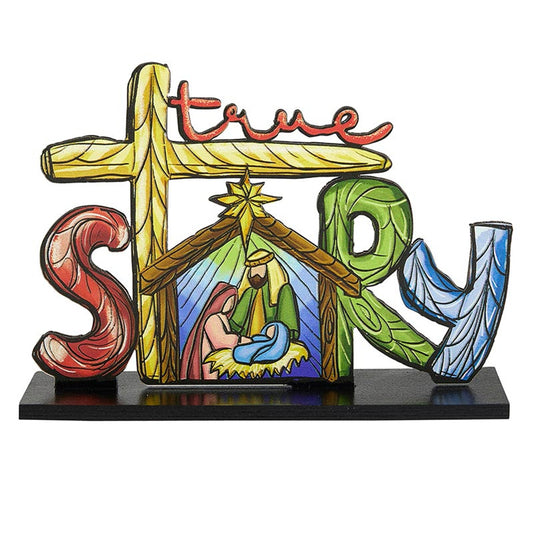 True Story Wood Sign & Base