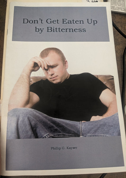 Don’t get eaten up by bitterness - used