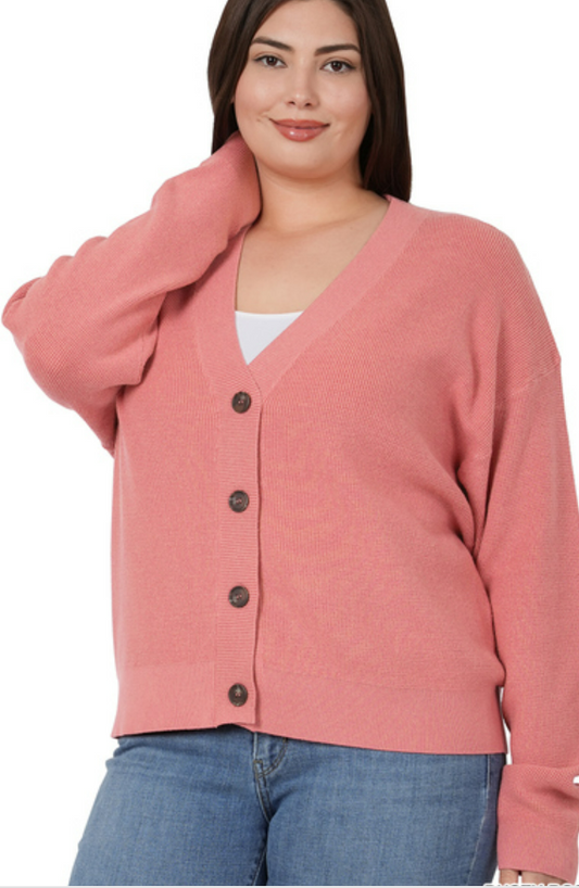 VISCOSE SWEATER CARDIGAN