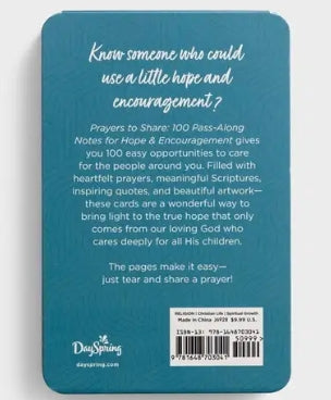 Prayers to Share: 100 Pass-Along Notes for Hope & Encouragement