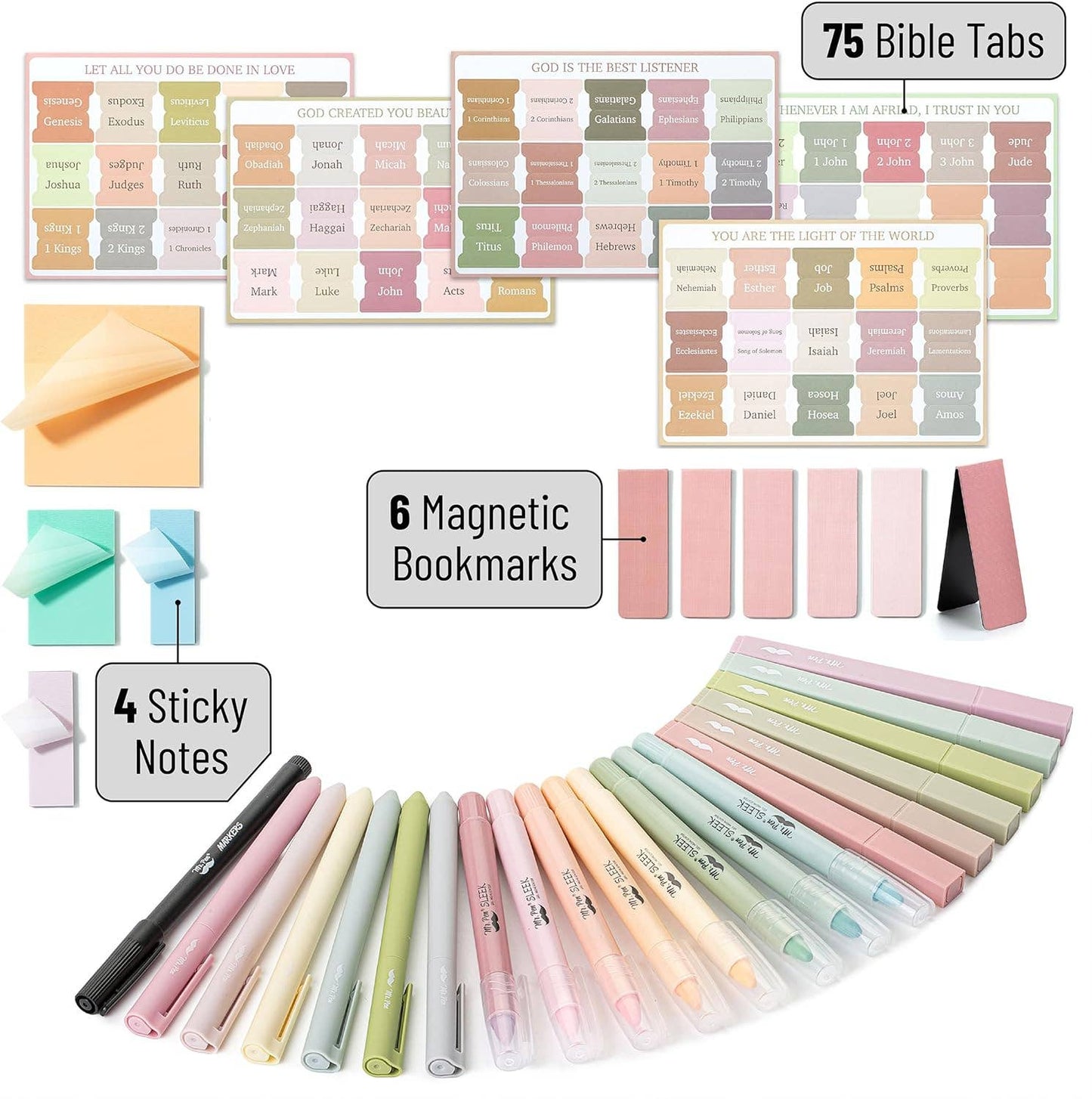 Mr. Pen - Mr. Pen Bible Journaling Kit with Sticky Notes