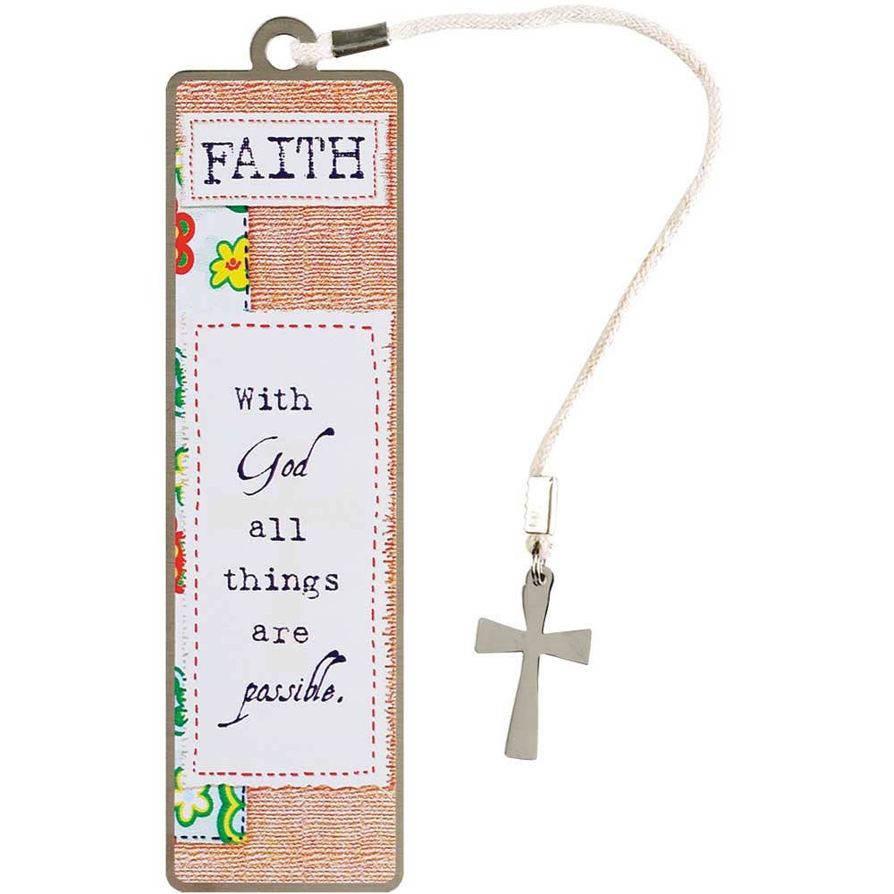 Dicksons Bookmark METAL W/ DANGLE FAITH-WITH